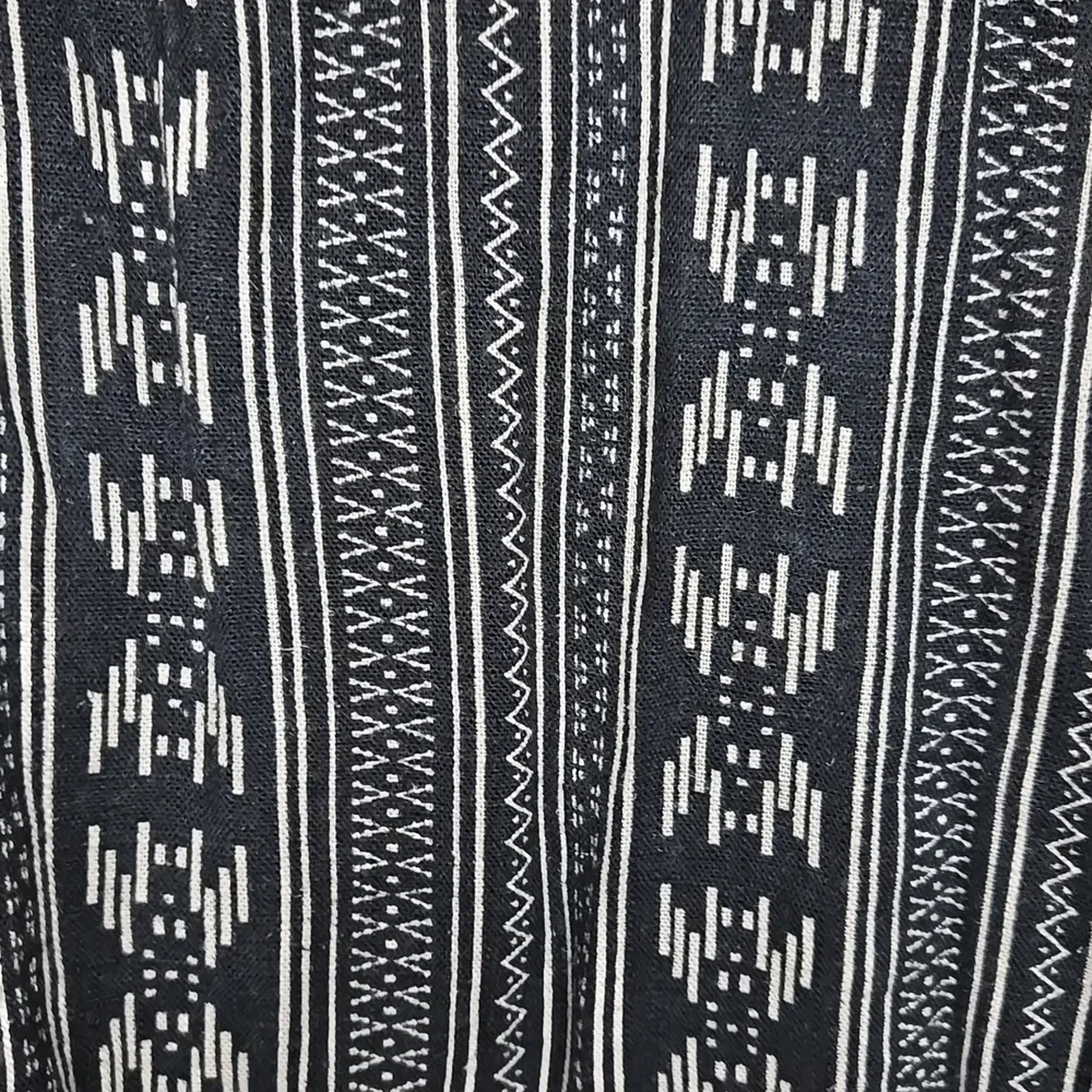 Weatherproof Vintage Size S Black White Linen Blend Button Down Sleevele… - Picture 3 of 10